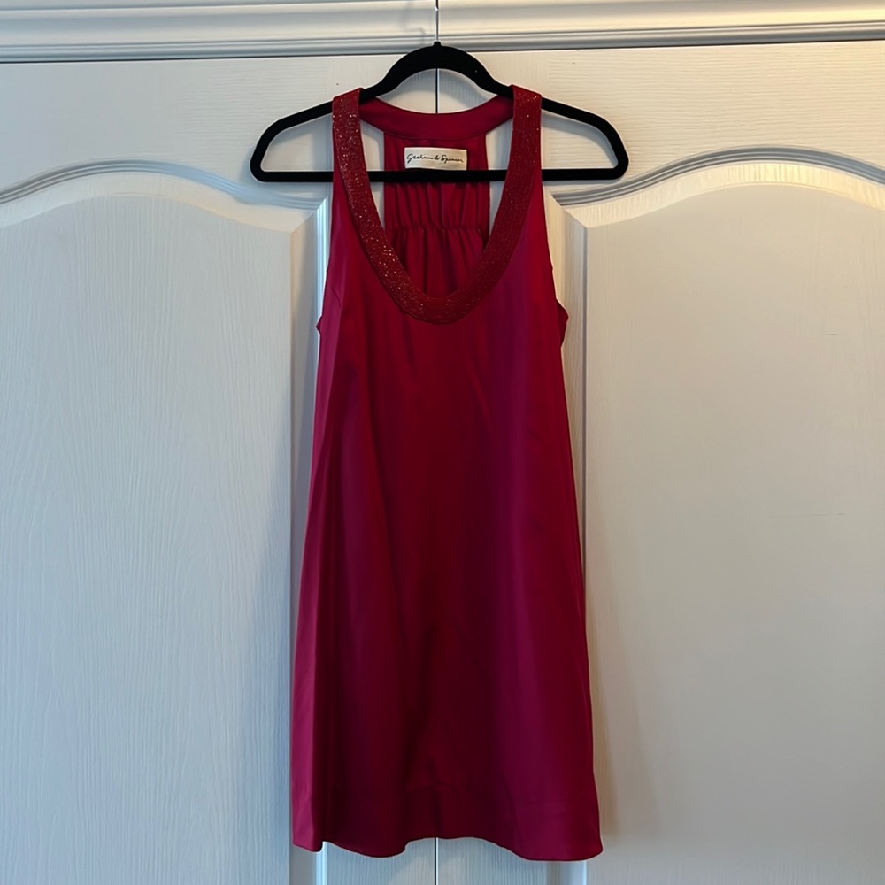 EUC Graham & Spencer ted silk sleeveless cocktail dress